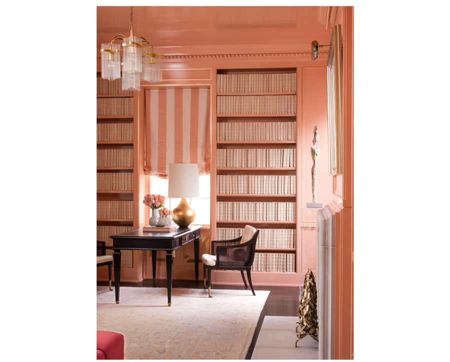 Melanie turner coral peach interior