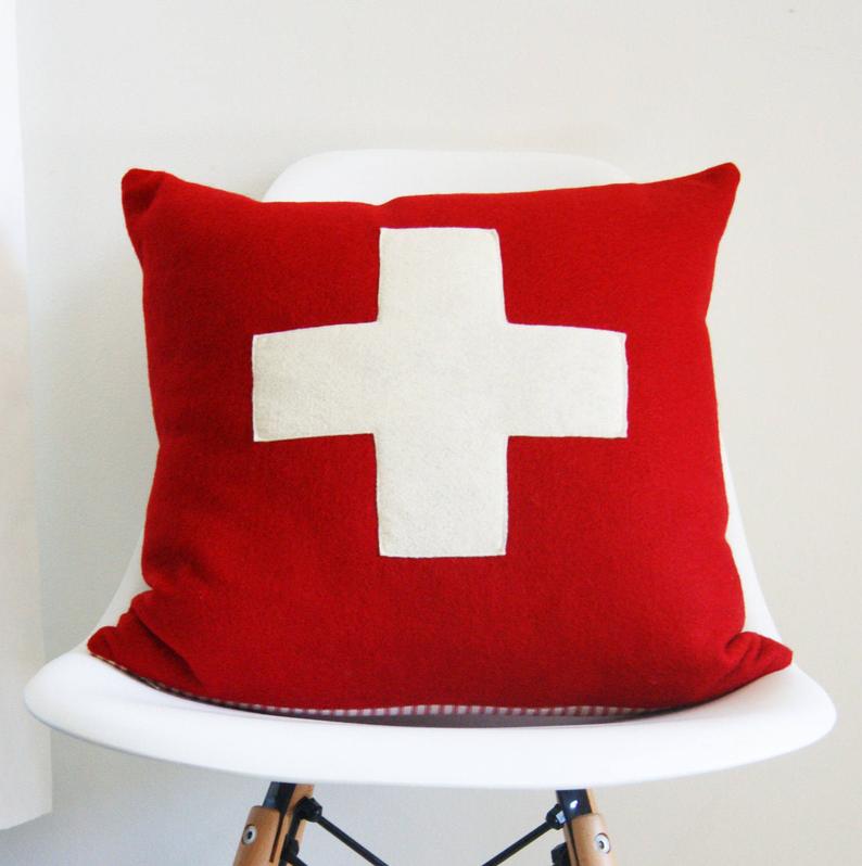 Red Cross pillow cover studio tullia