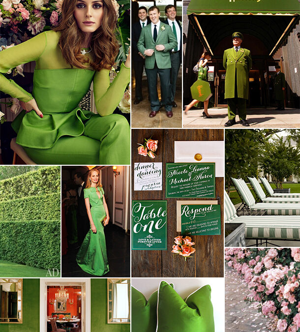 Shades of Apple, Moss and Emerald Green…