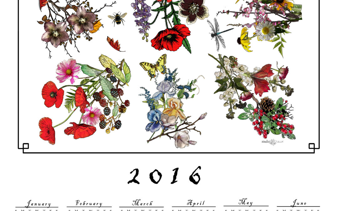 Forever Timeless “Flora” by Gucci  – inspiration for STUDIO TULLIA’s 2016 Calendar and Tea Towel – and another Givaway!