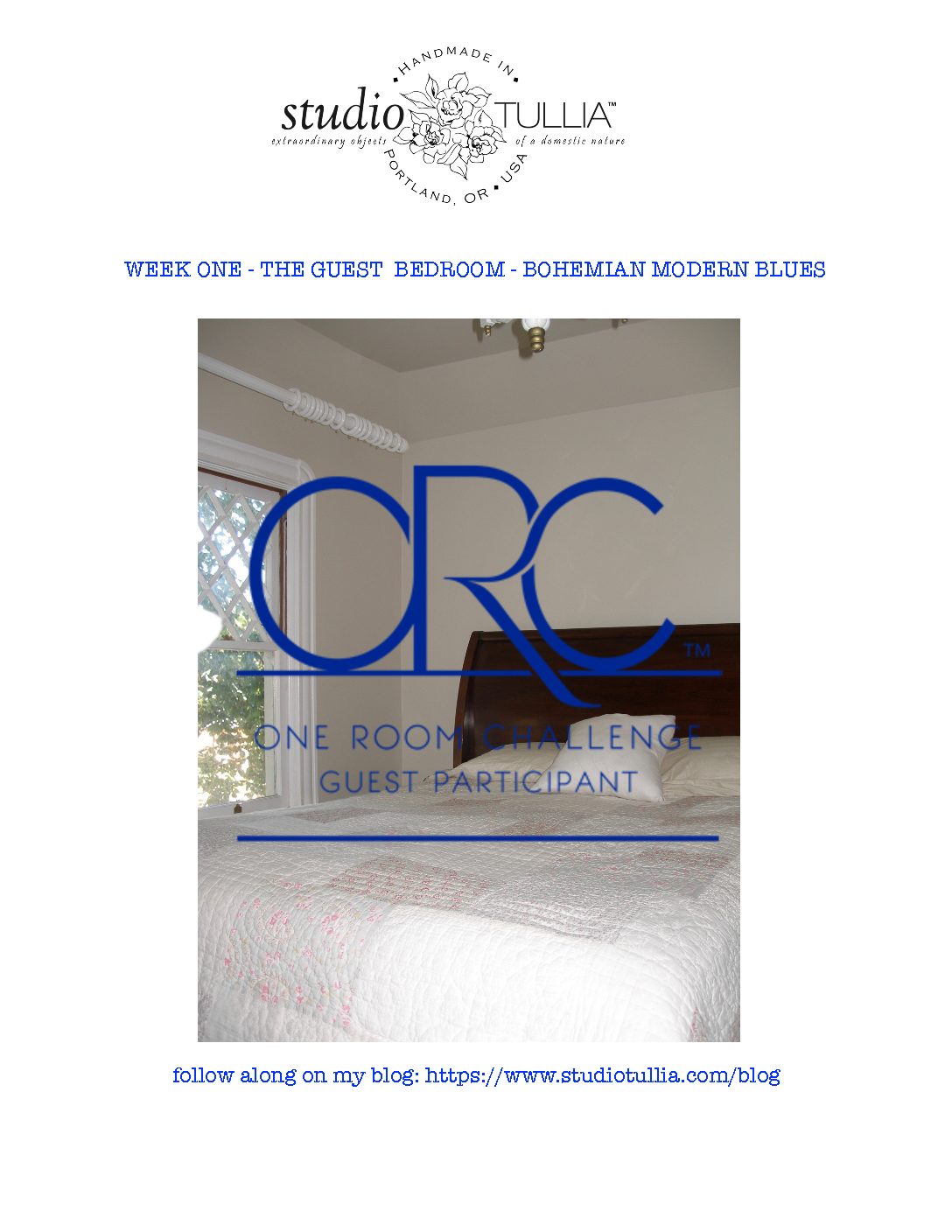 ORC 2017 – GUEST BEDROOM – BOHEMIAN MODERN BLUES