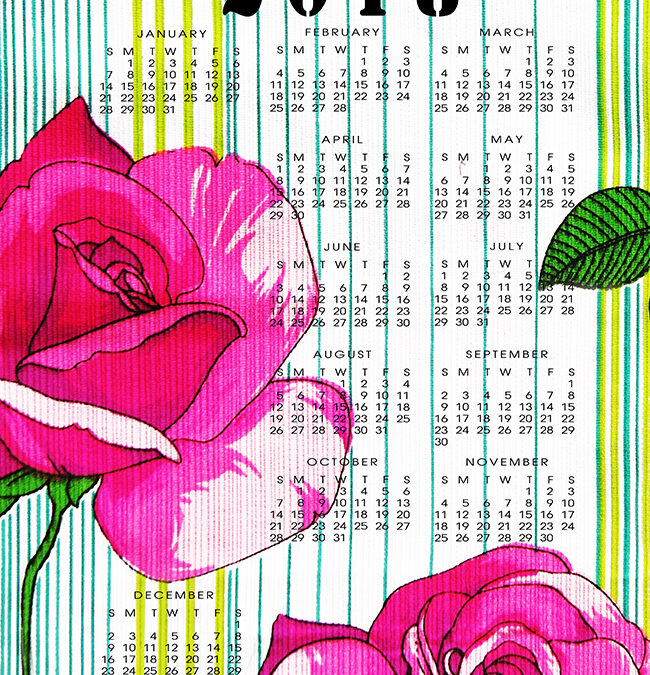 STUDIO TULLIA’S 2018 ROSE CALENDAR  – Get yours now while supplies last!