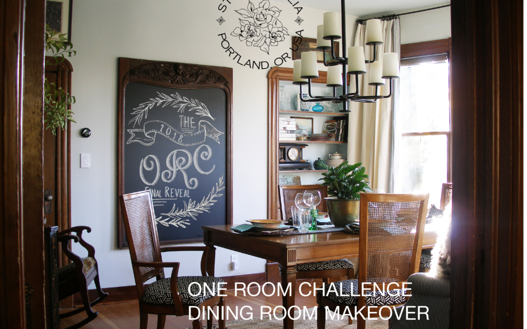 FALL 2018 ONE ROOM CHALLENGE, week 6 DINING ROOM – FINAL REVEAL!