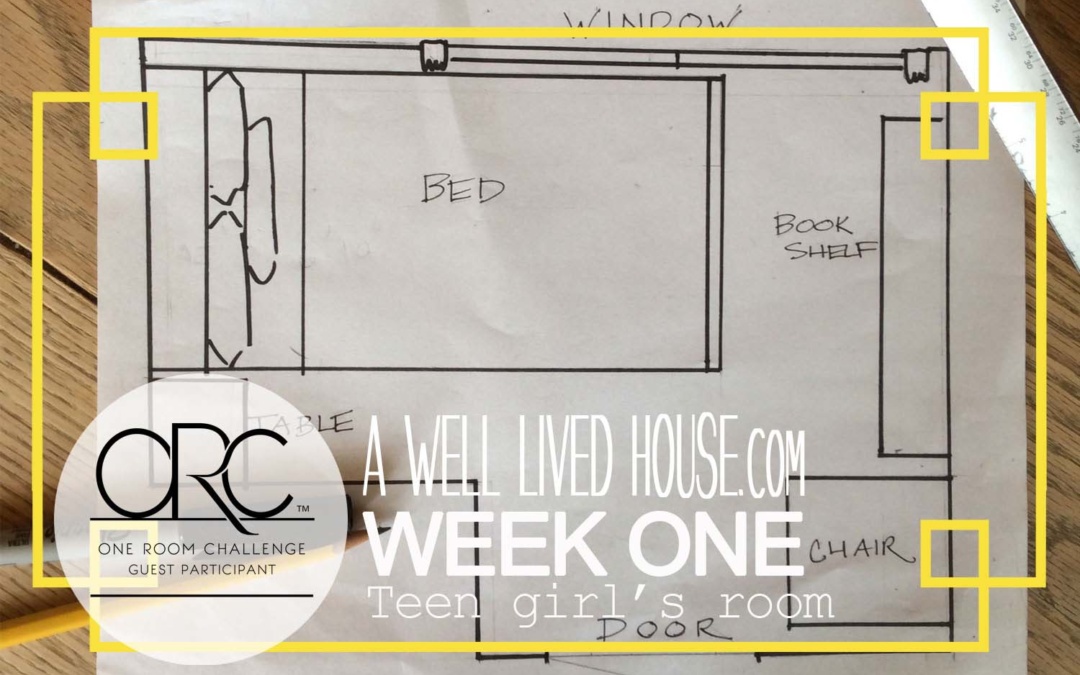 TEEN GIRL’S ROOM – WEEK 1 – ONE ROOM CHALLENGE 2020