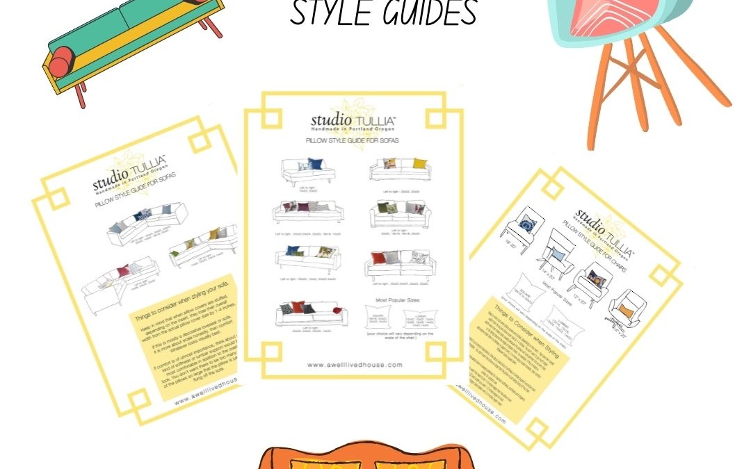 STUDIO TULLIA’S Free ‘No Rules’ STYLE GUIDES for Chairs, Sofas and Sectionals…