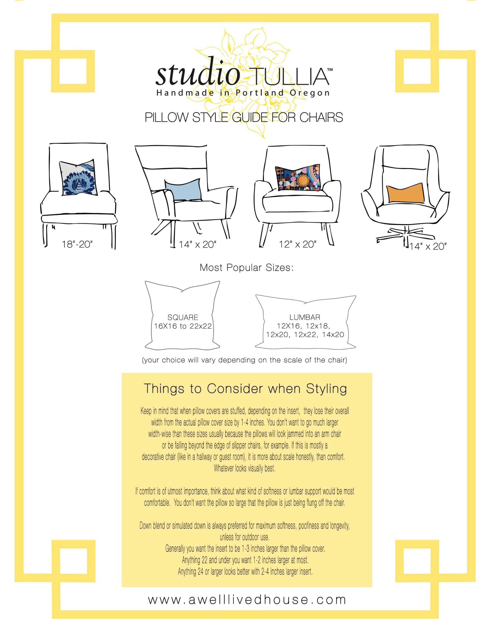 style guide for pillows