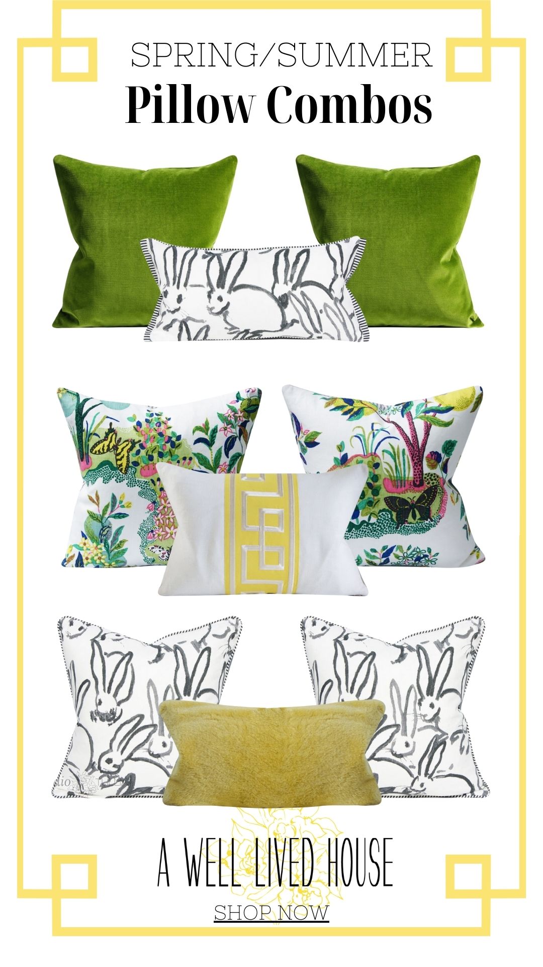 spring summer 2022 pillow guide