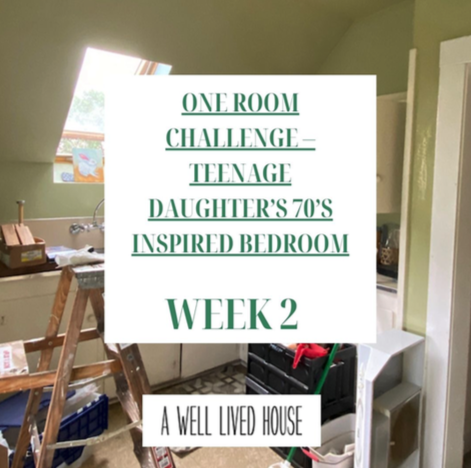 Teenage 70’s Remodel ONE ROOM CHALLENGE – WEEK TWO